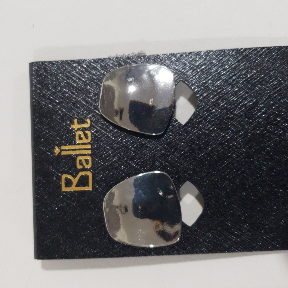 Elegant Stylish Ballet Silver tone Clip-on Earrings - Women's Fashion Jewelry - Picture 6 of 9